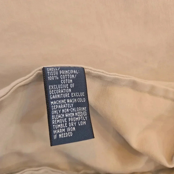 Vintage Rare Polo Ralph Lauren Full Zip Sports Bomber Jacket Cream Tan Mens XXL - Picture 11 of 14